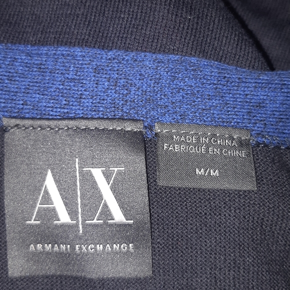 AX Armani Exchange mens sleeveless cardigan Vest/jacket Size M - Picture 8 of 16
